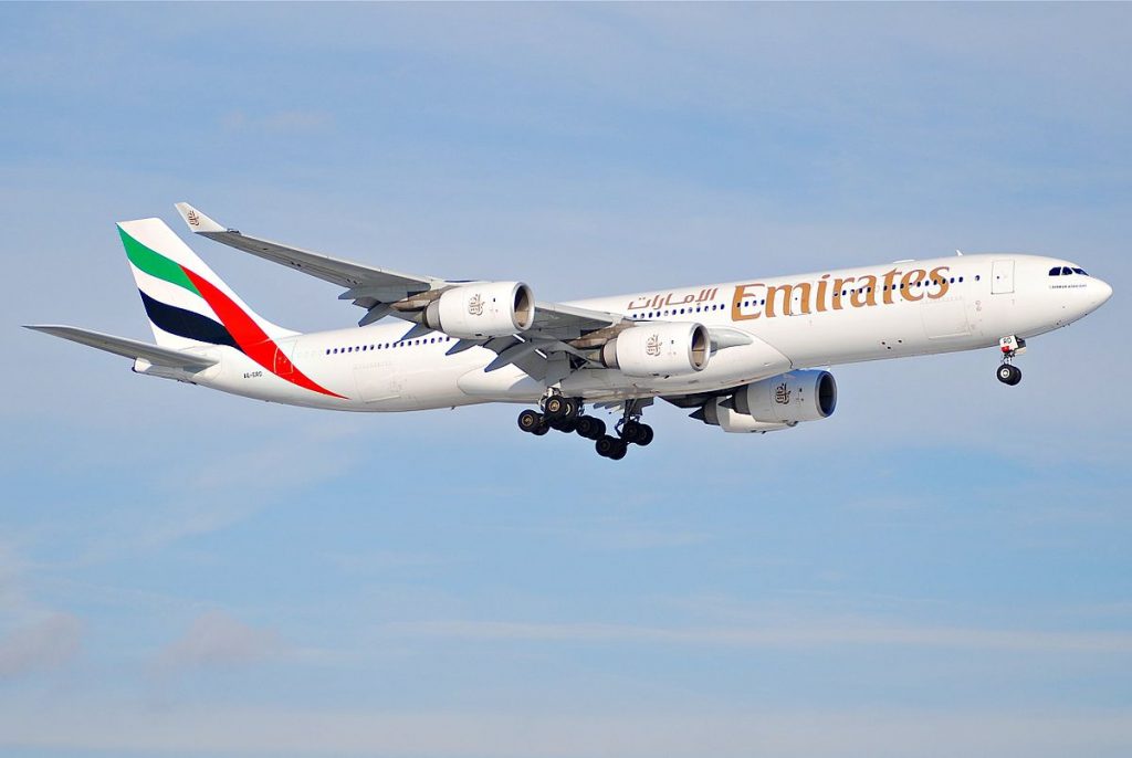 An Emirates Airline's Airbus A340-500