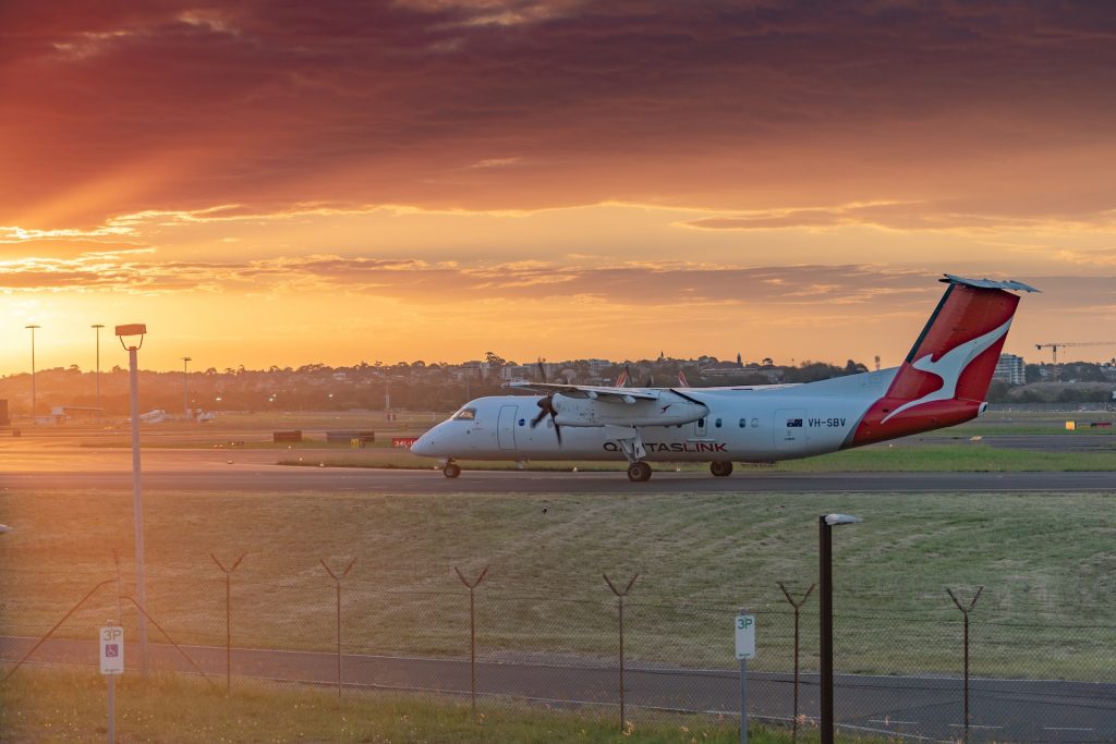 Alaska Airlines branding livery on a plane: a kangaroo on an aircraft's tail.