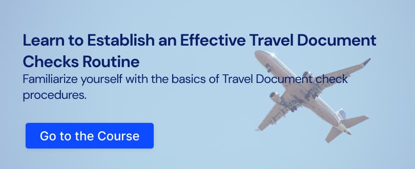 Go to travel document checks course